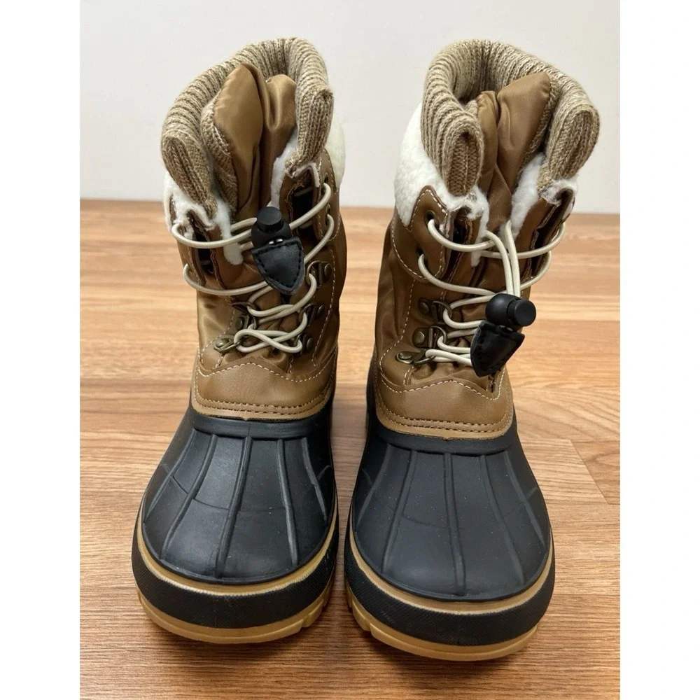 Dream Pairs KMONTE Unisex Kids Winter Snow Duck Boots Waterproof Size 2 NEW